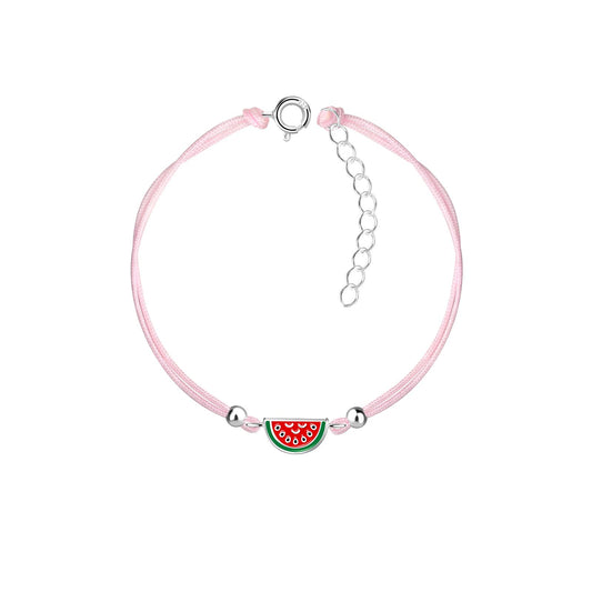 Kinder Armband Wassermelonen aus 925 Silber