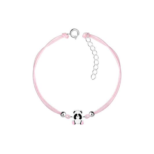 Kinder Armband Panda aus 925 Silber