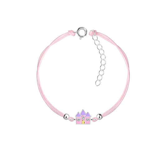 Kinder Armband Schloss aus 925 Silber