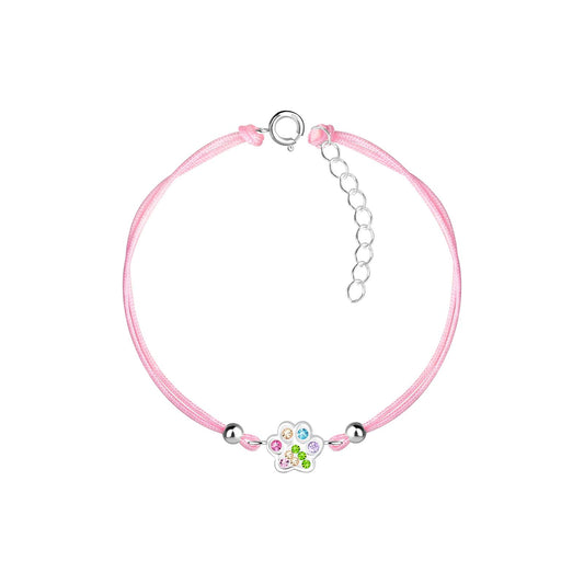 Kinder Armband Pfotenabdruck aus 925 Silber