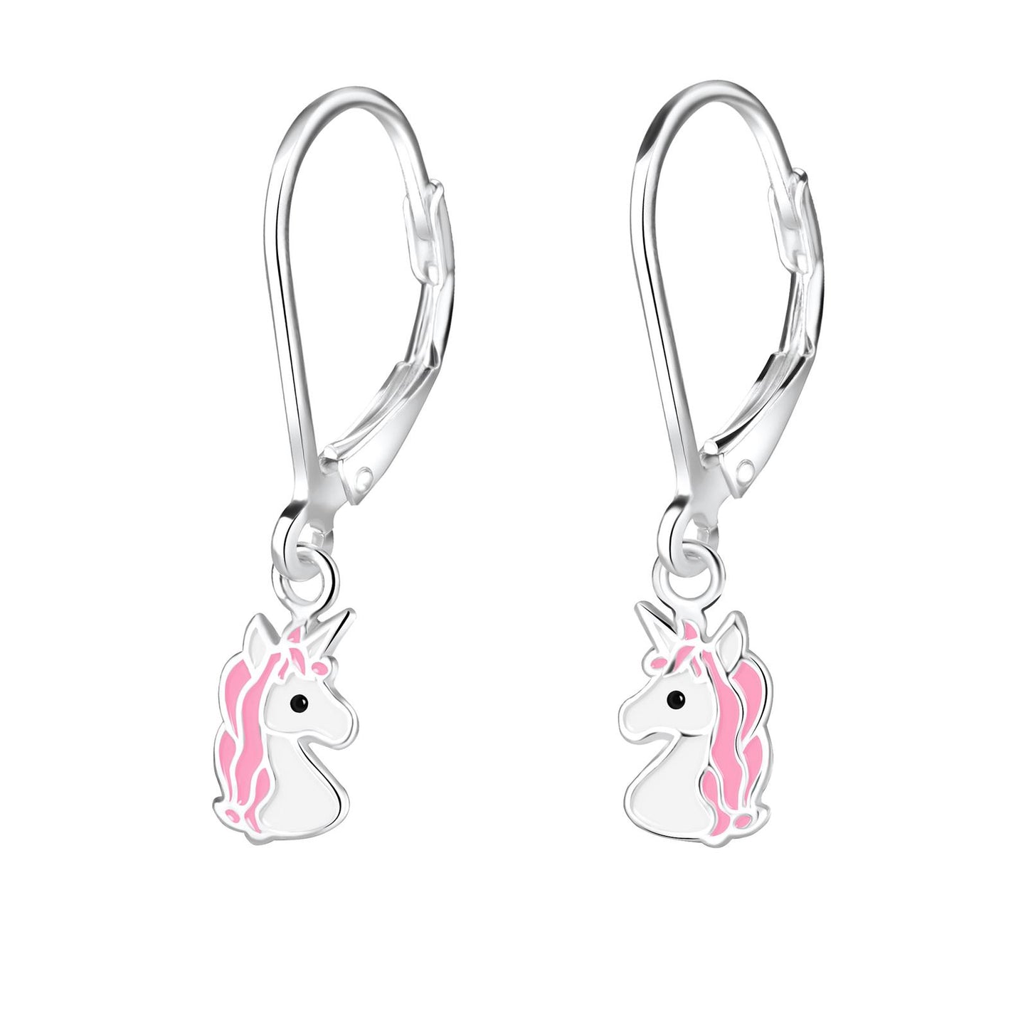 Mädchen Ohrringe Einhorn aus 925 Silber