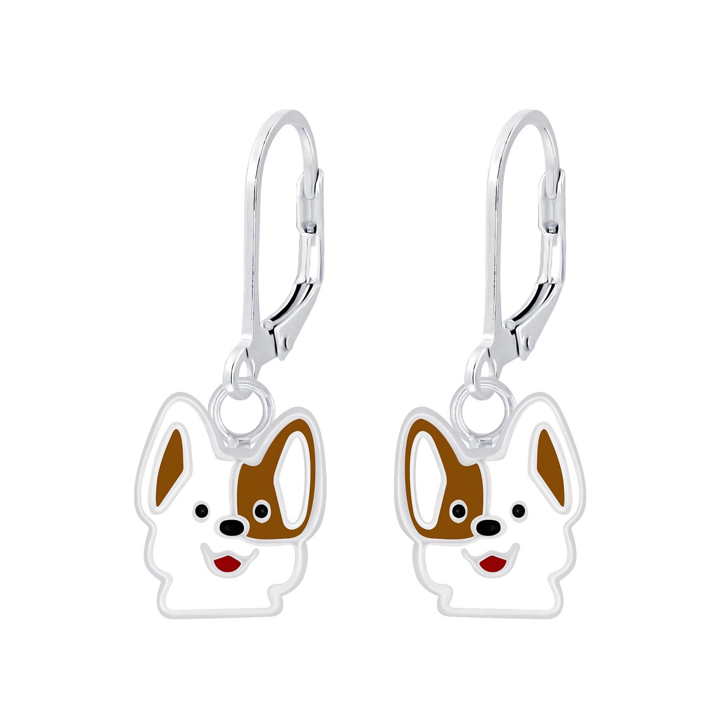 Kinder Ohrringe Hunde aus 925 Silber
