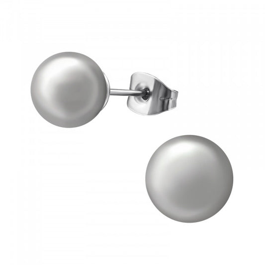 Children's pearl earrings made of surgical steel
