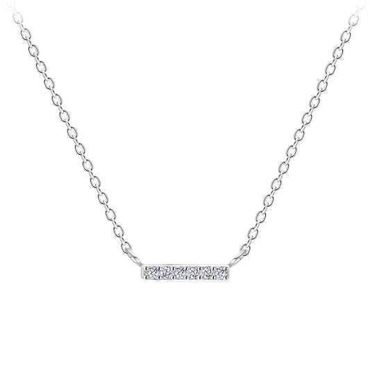 Children's necklace with cubic zirconia, made of 925 silver