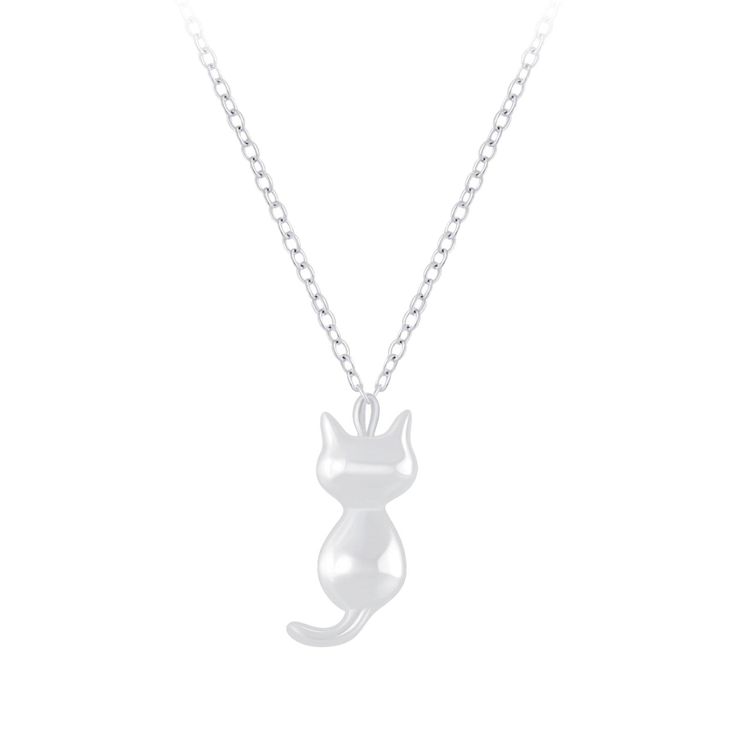 Kinder Halskette Katzen aus 925 Silber