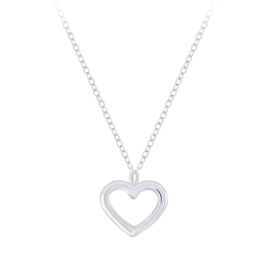 Kinder Halskette Herz aus 925 Silber