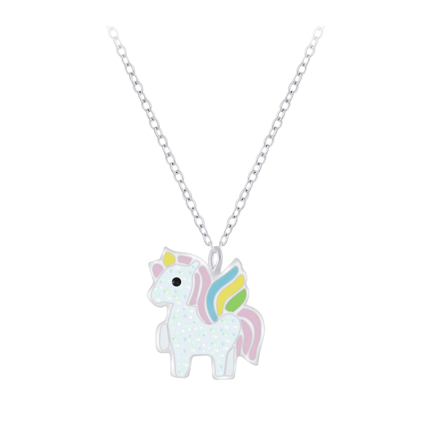 Children's unicorn necklace made of 925 silver
