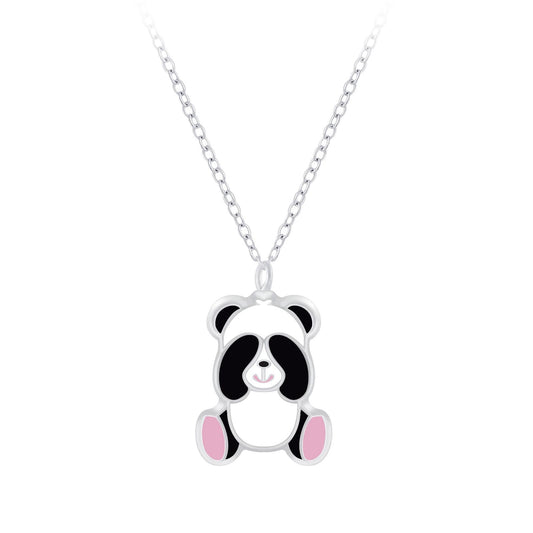 Children's Panda Necklace made of 925 Silver