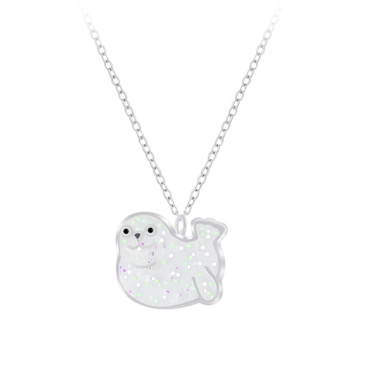 Children's Sea Lion Necklace in 925 Sterling Silver