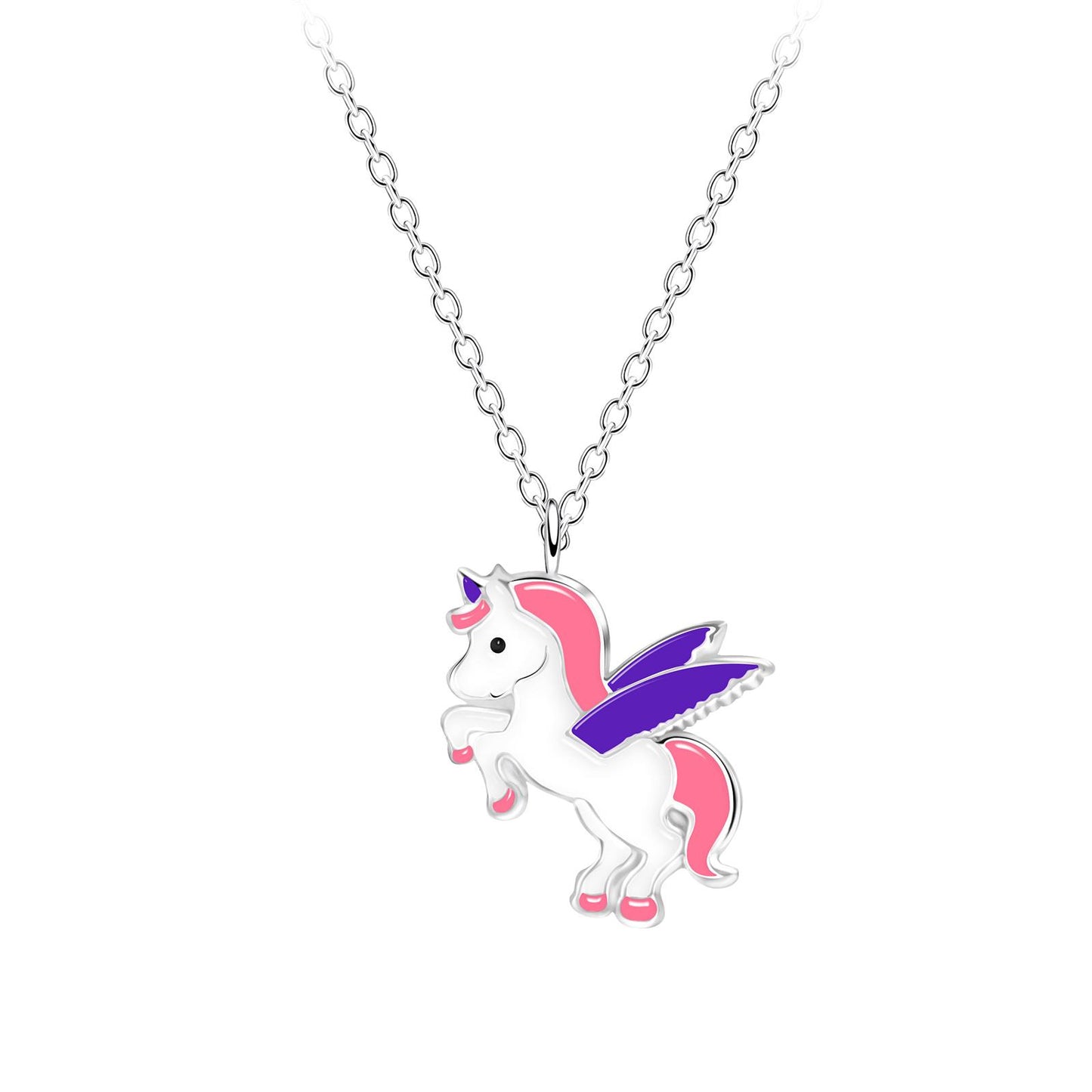 Children's unicorn necklace made of 925 silver