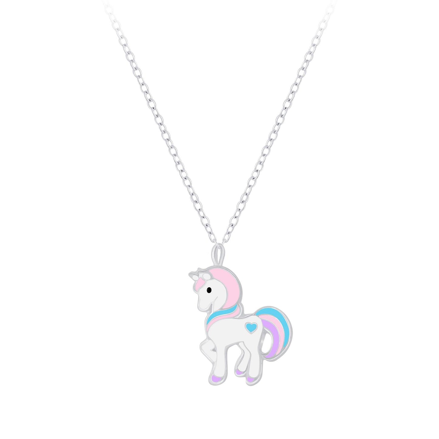 Children's unicorn necklace made of 925 silver