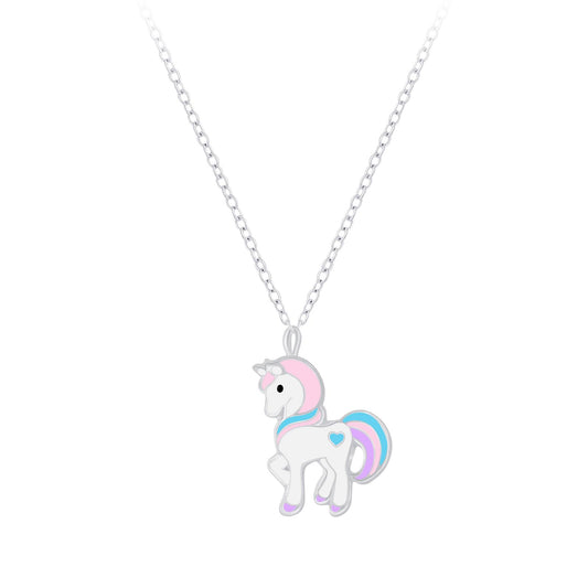 Children's unicorn necklace made of 925 silver