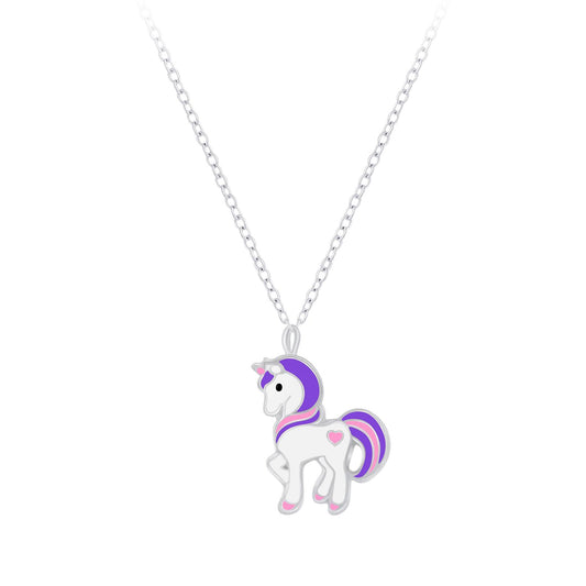 Children's unicorn necklace made of 925 silver