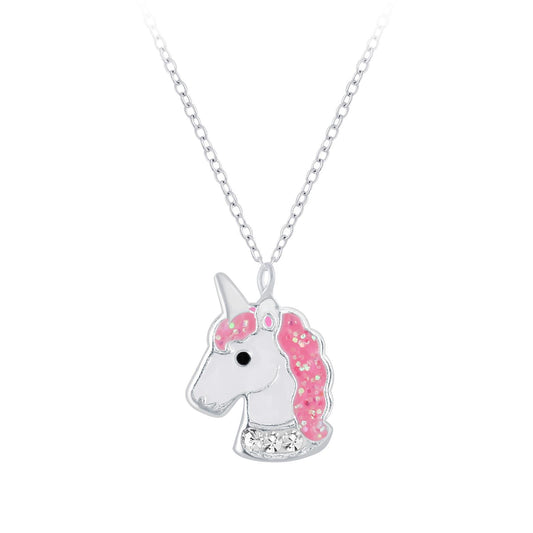 Children's unicorn necklace made of 925 silver