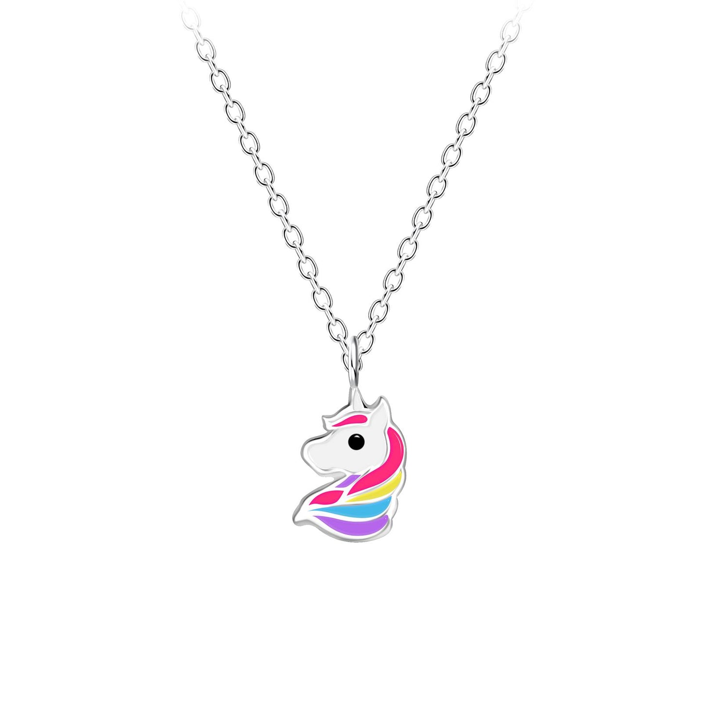 Children's unicorn necklace made of 925 silver