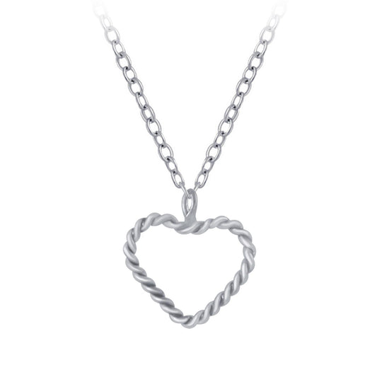 Kinder Halskette Herz aus 925 Silber