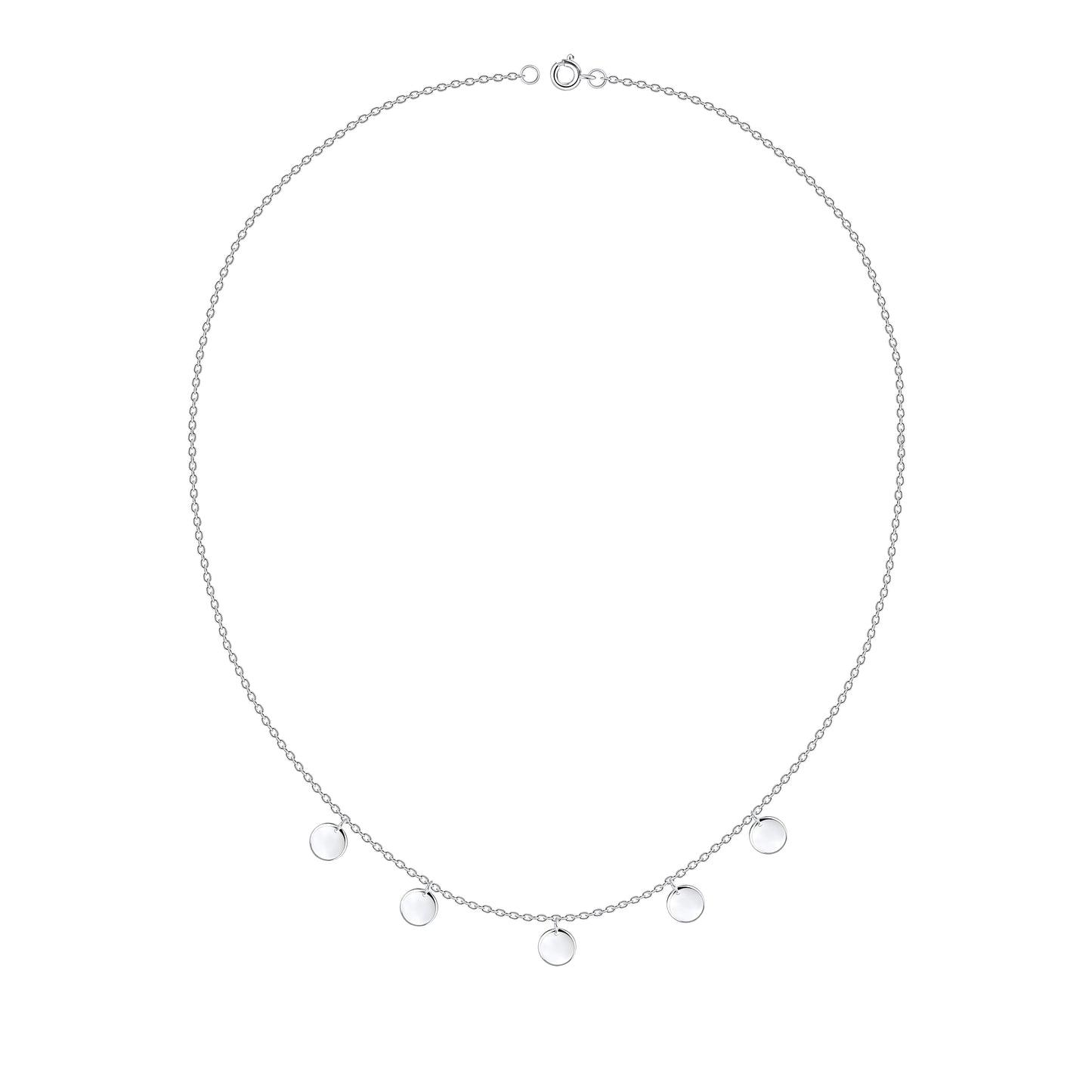 Children's round necklace made of 925 silver