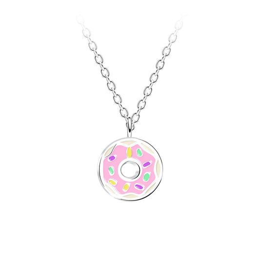 Children's donut necklace made of 925 silver