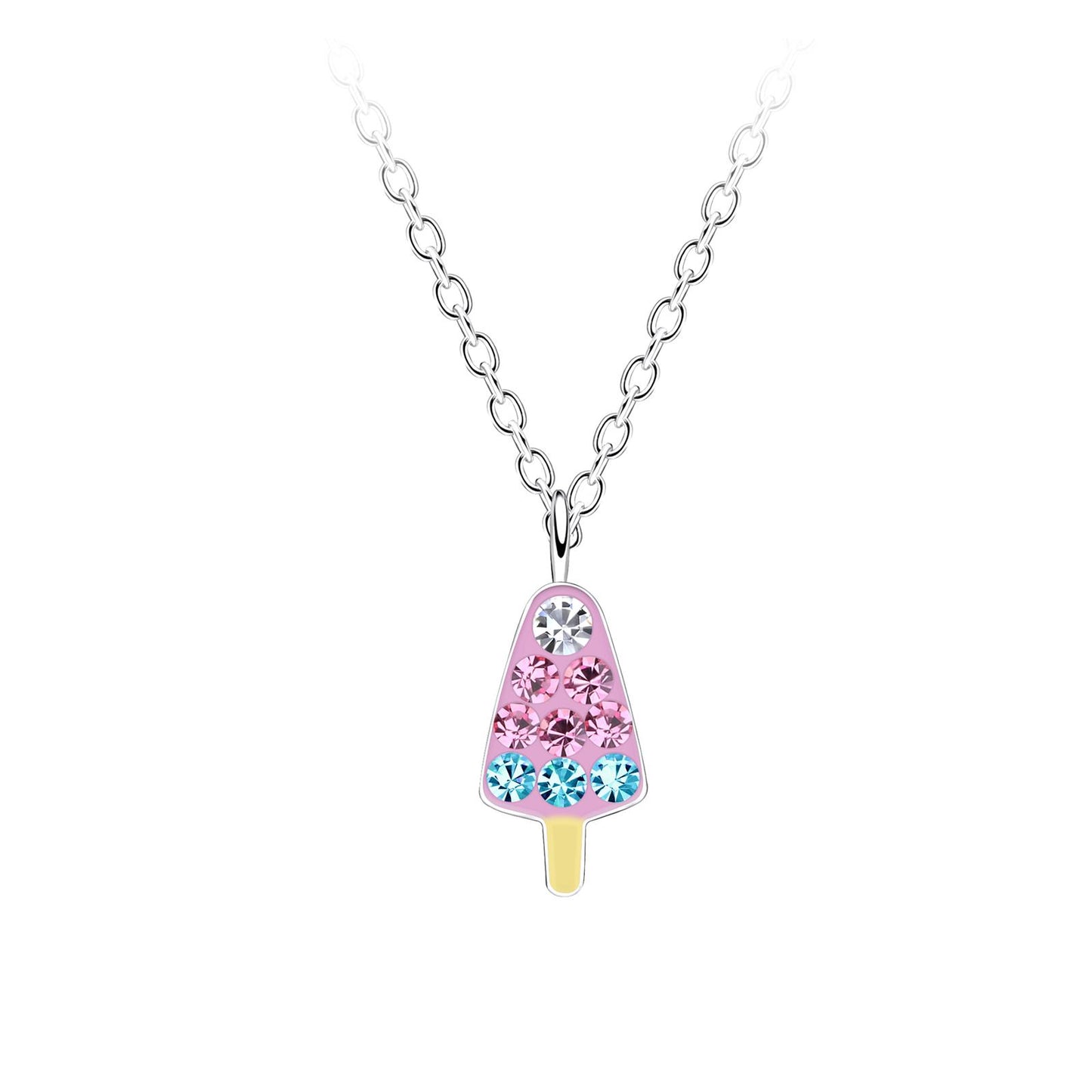 Kinder Halskette Eis aus 925 Silber