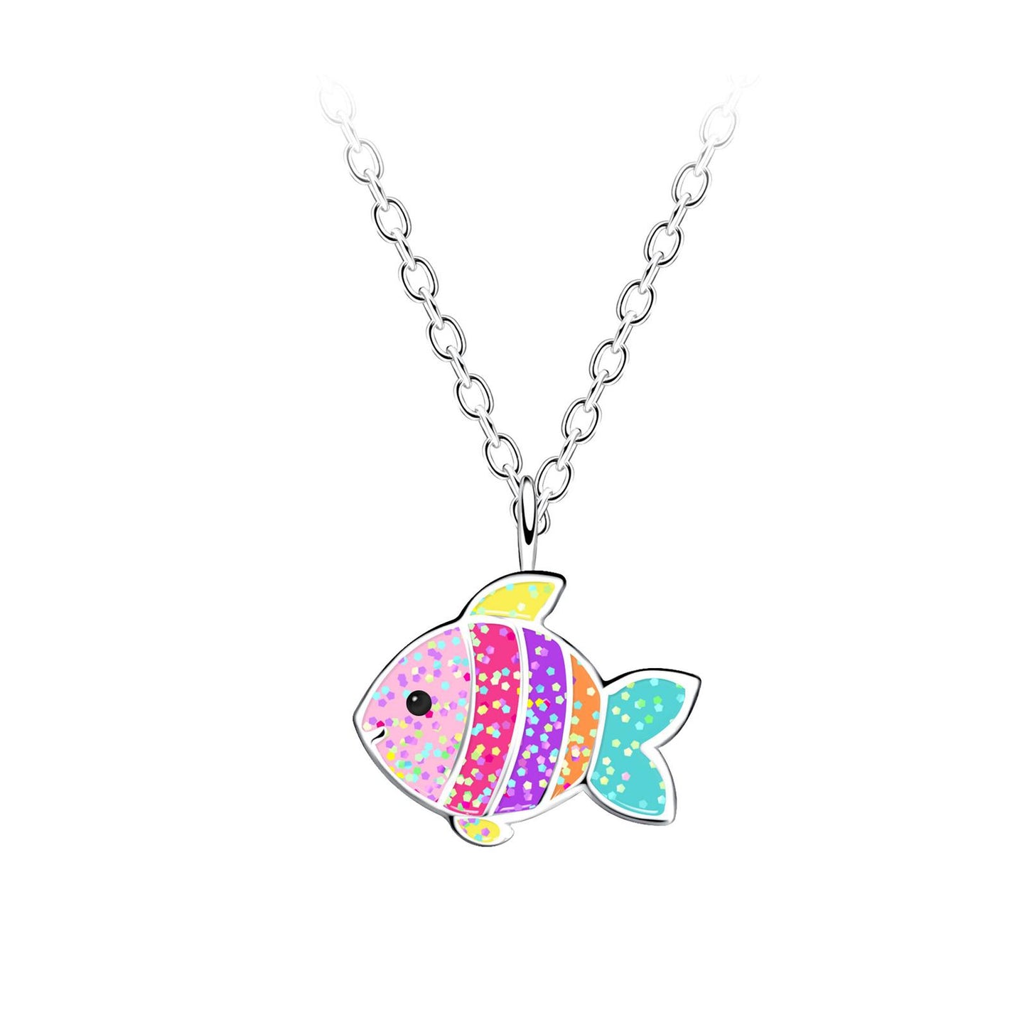 Kinder Halskette Fisch aus 925 Silber