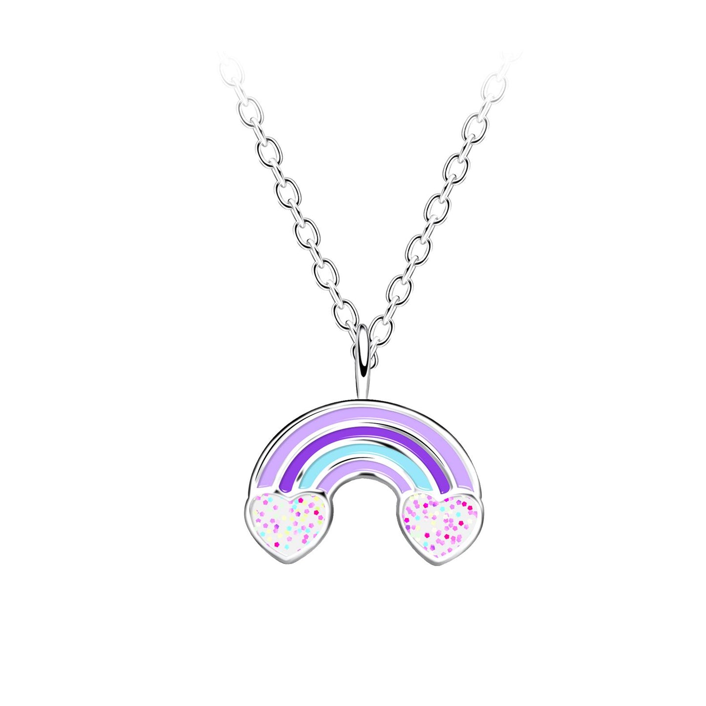 Kinder Halskette Regenbogen aus 925 Silber