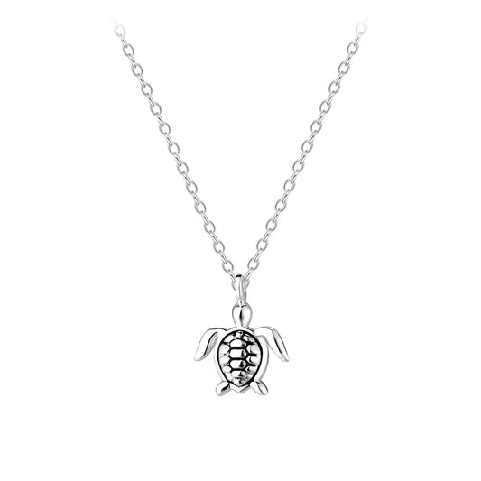 Children's turtle necklace made of 925 silver