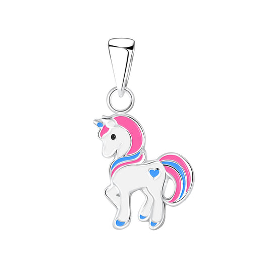 Kinder Kettenanhänger Einhorn aus 925 Silber