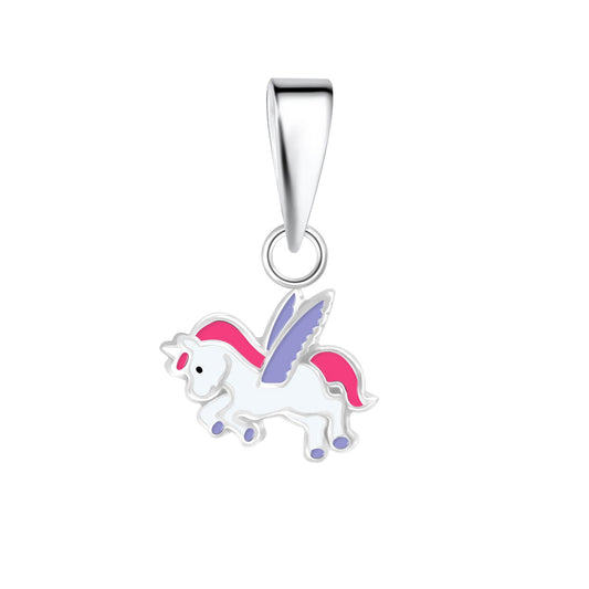 Kinder Kettenanhänger Einhorn aus 925 Silber