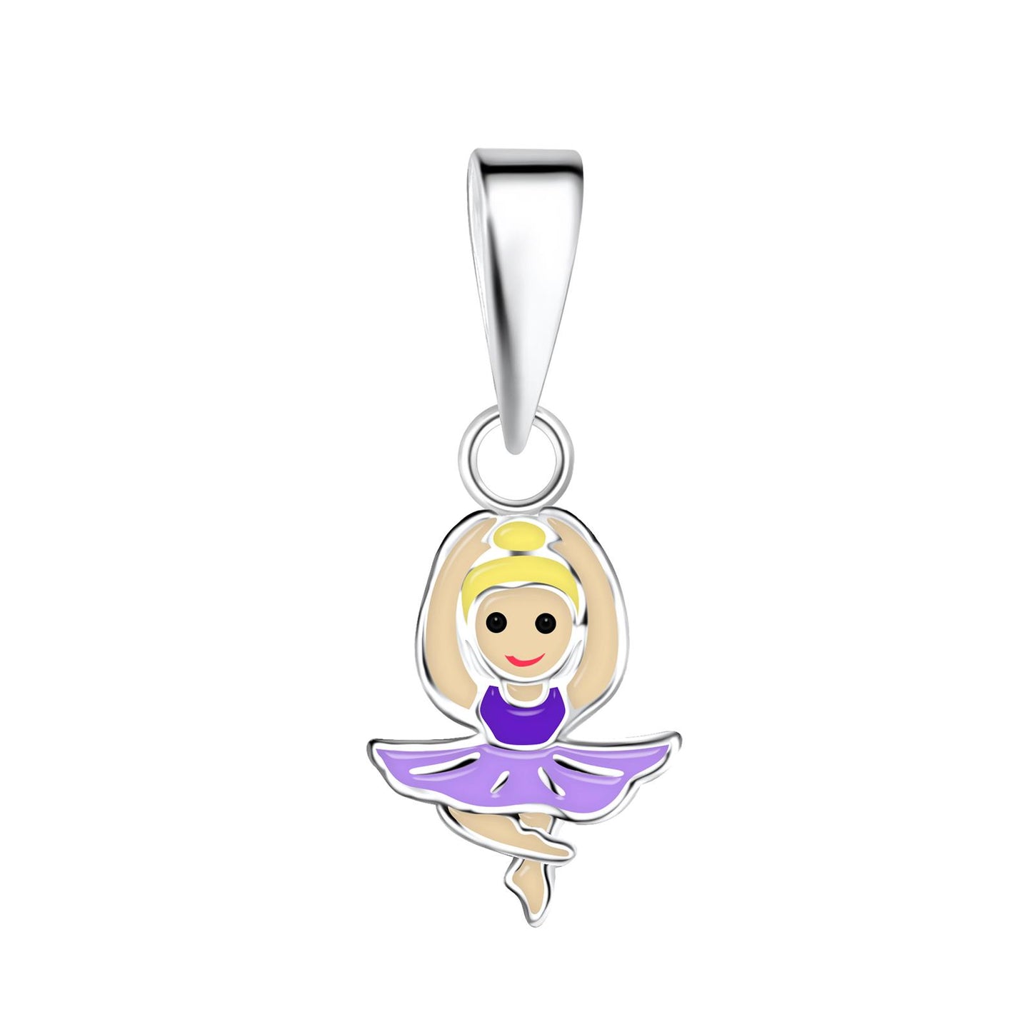 Kinder Kettenanhänger Ballerina aus 925 Silber