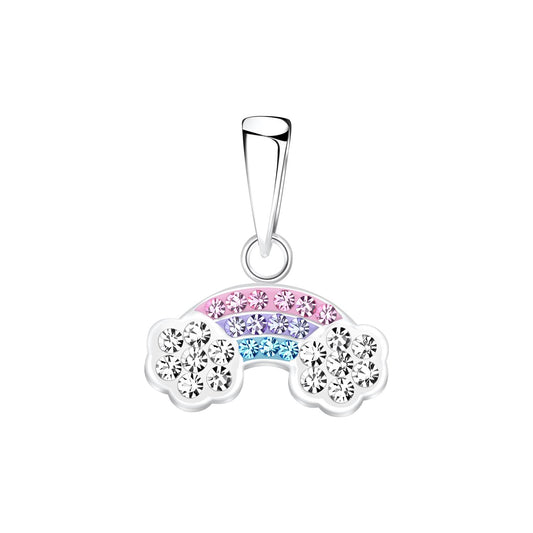 Kinder Kettenanhänger Regenbogen aus 925 Silber