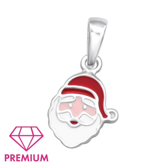 Kinderhanger met kerstmanfiguur, gemaakt van 925 zilver.