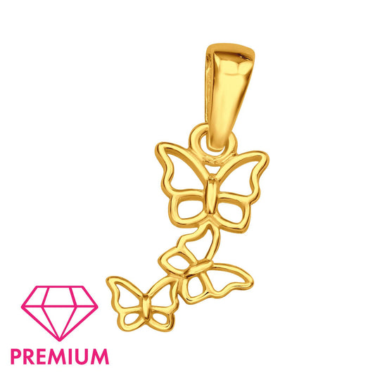 Kinder Kettenanhänger Schmetterling aus 925 Silber