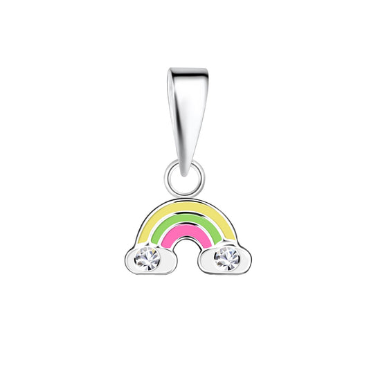 Kinder Kettenanhänger Regenbogen aus 925 Silber
