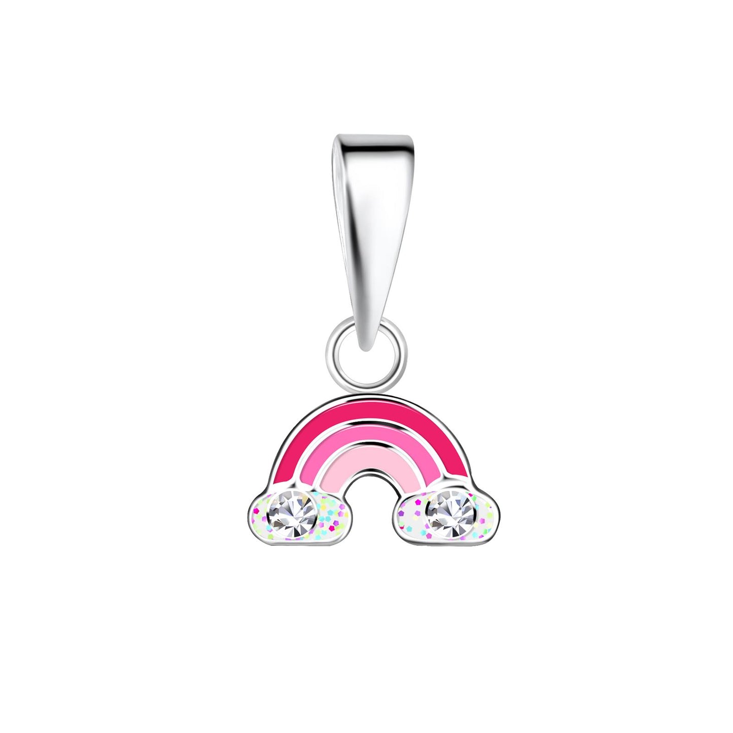 Kinder Kettenanhänger Regenbogen aus 925 Silber