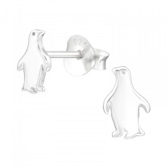 Kinder Ohrringe Pinguin aus 925 Silber