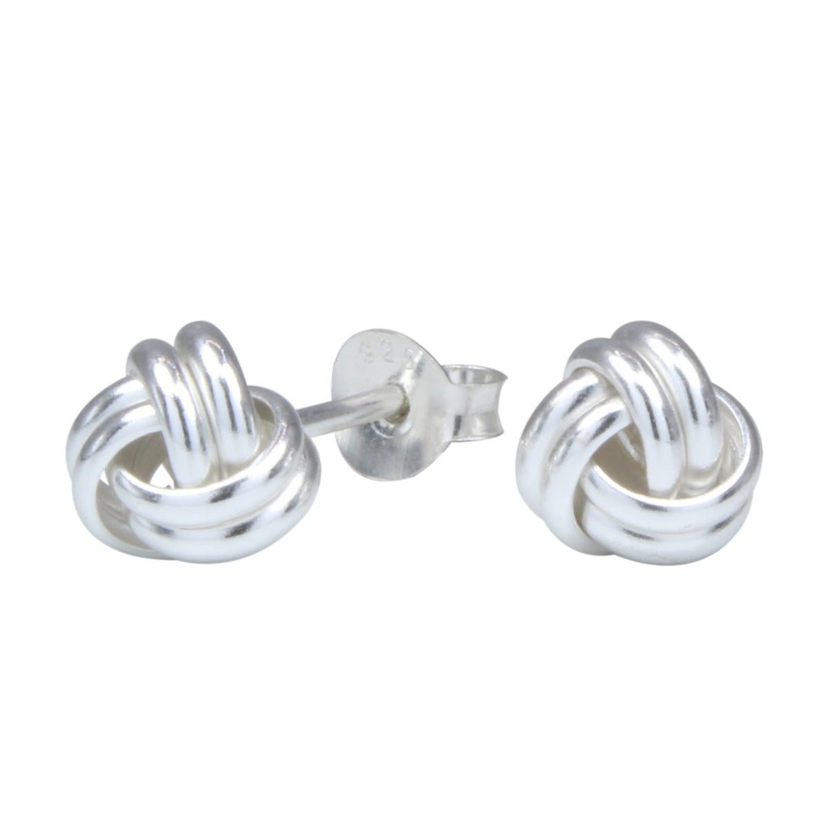 Kinder Ohrringe Knoten aus 925 Silber