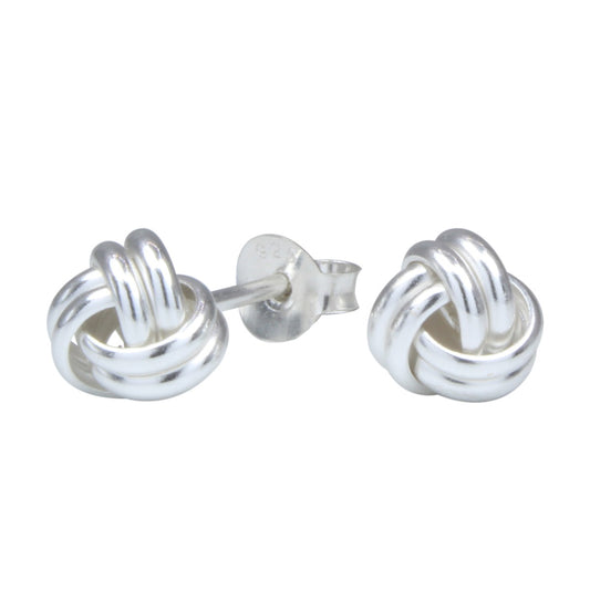 Kinder Ohrringe Knoten aus 925 Silber