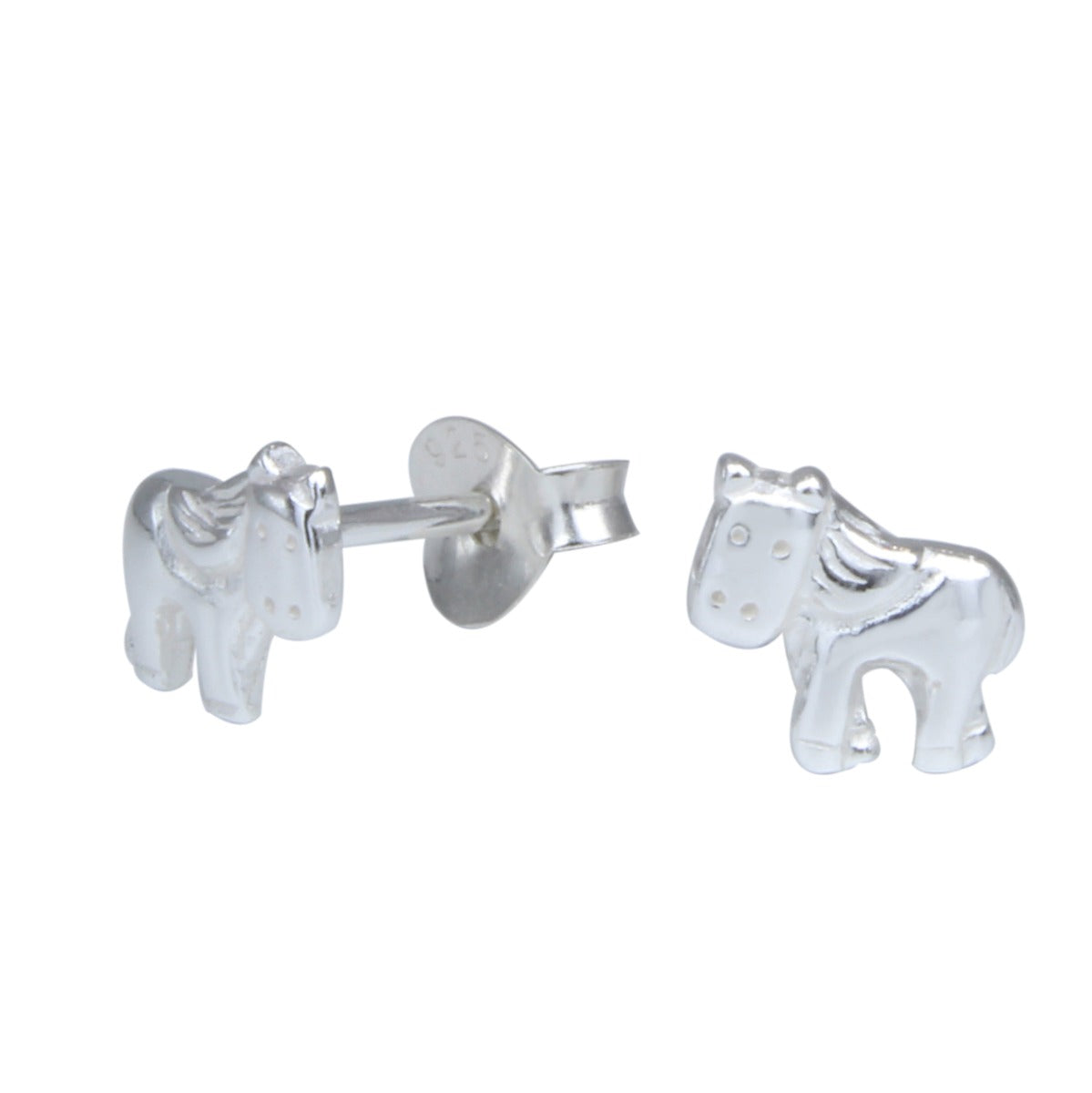 Kinder Ohrringe Pony aus 925 Silber