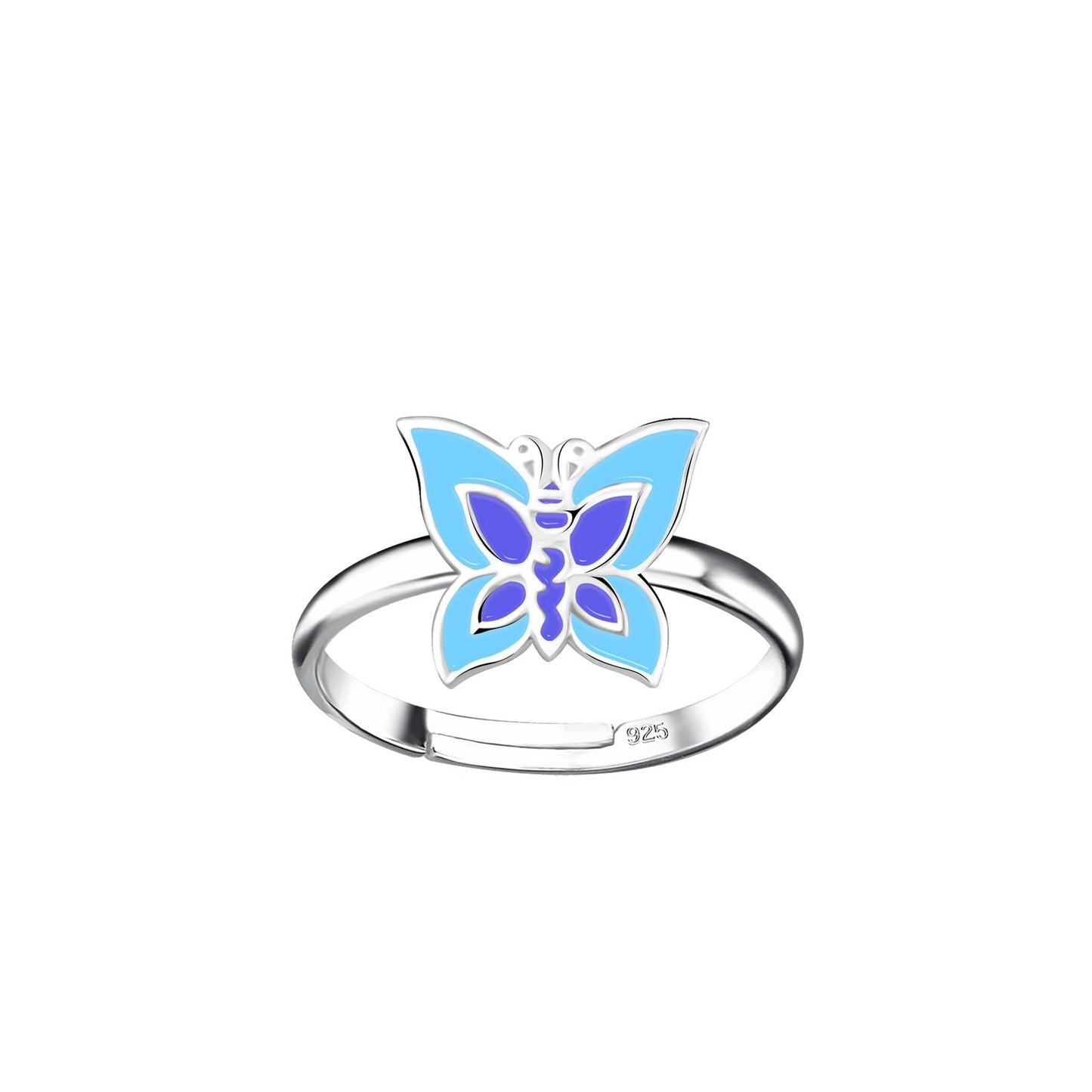 Mädchen Ring Schmetterling aus 925 Silber