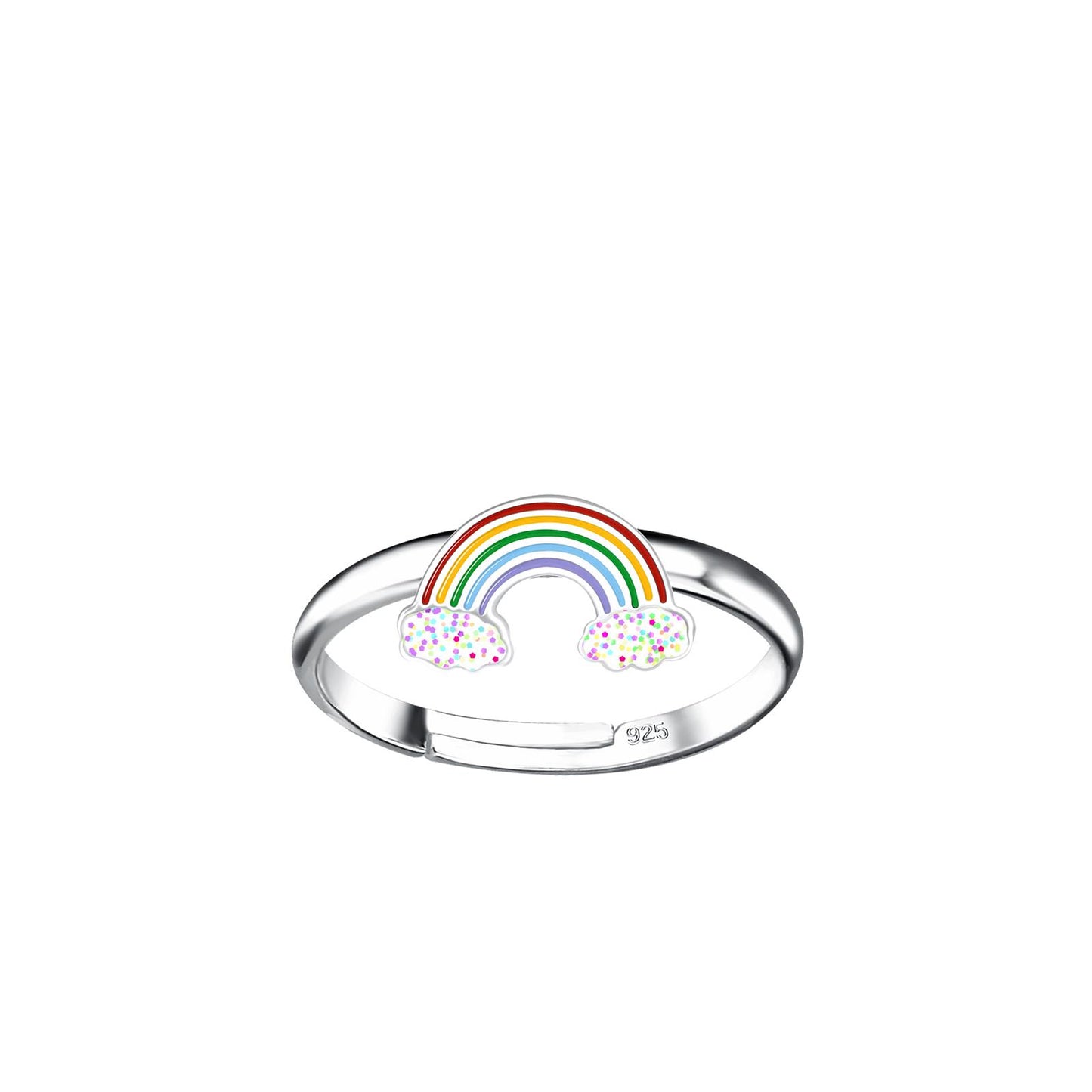 Kinder Ring Regenbogen aus 925 Silber