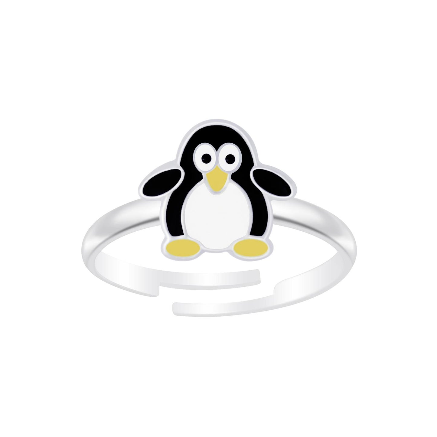 Kinder Ring Pinguin aus 925 Silber