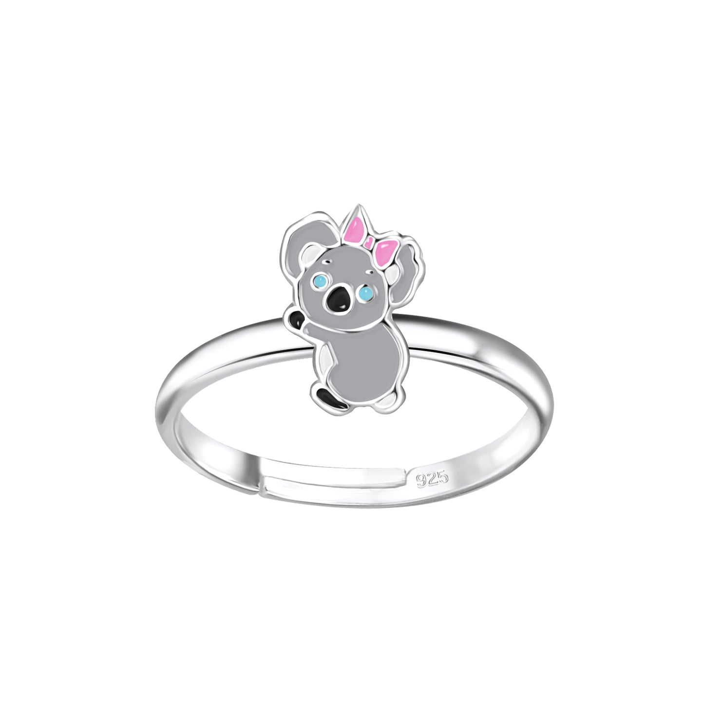 Kinder Ring Koala aus 925 Silber