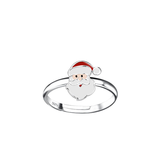 Kinder Ring Weihnachtsmann aus 925 Silber