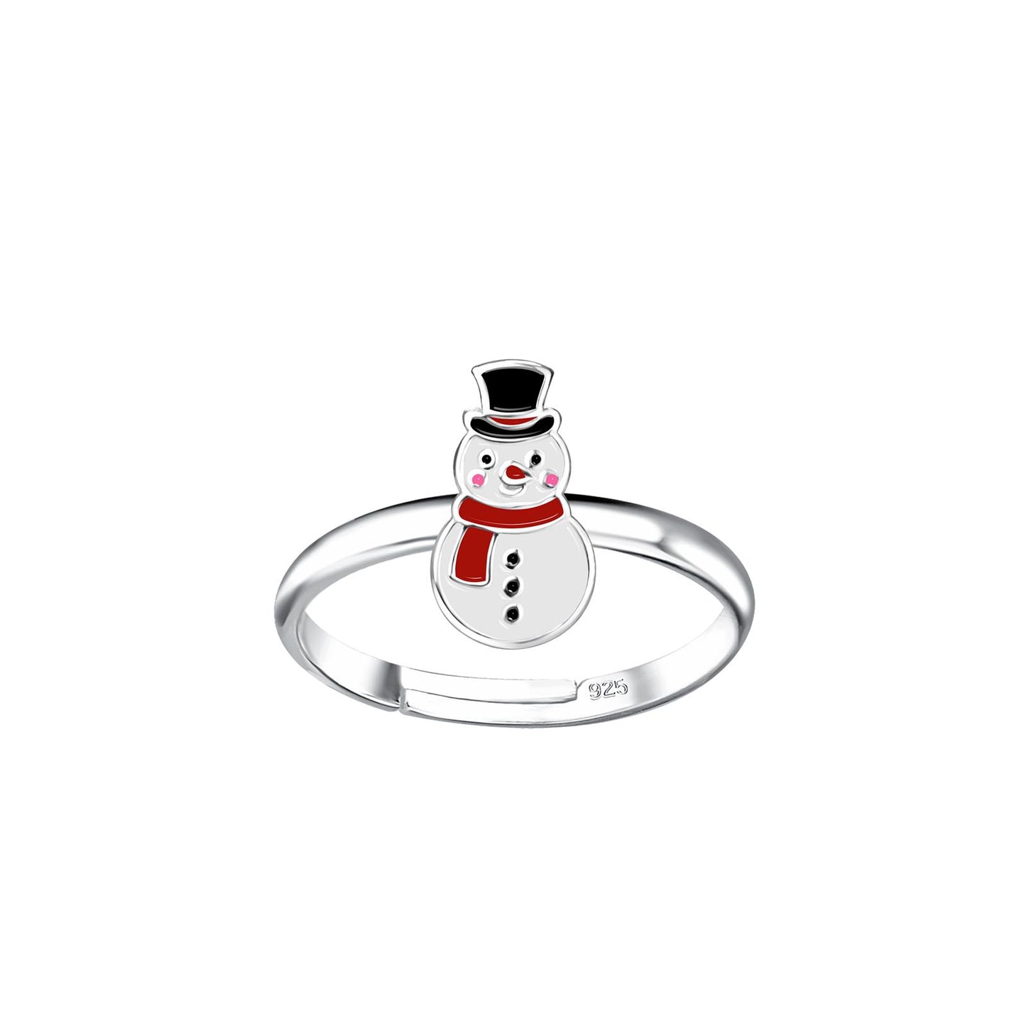 Kinder Ring Schneemann aus 925 Silber
