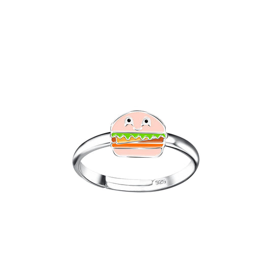 Burger Kinder Ring 925 Silber