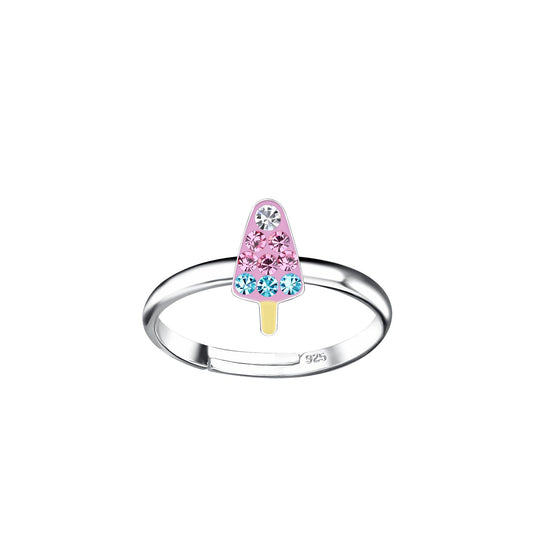 Kinder Ring Eis aus 925 Silber