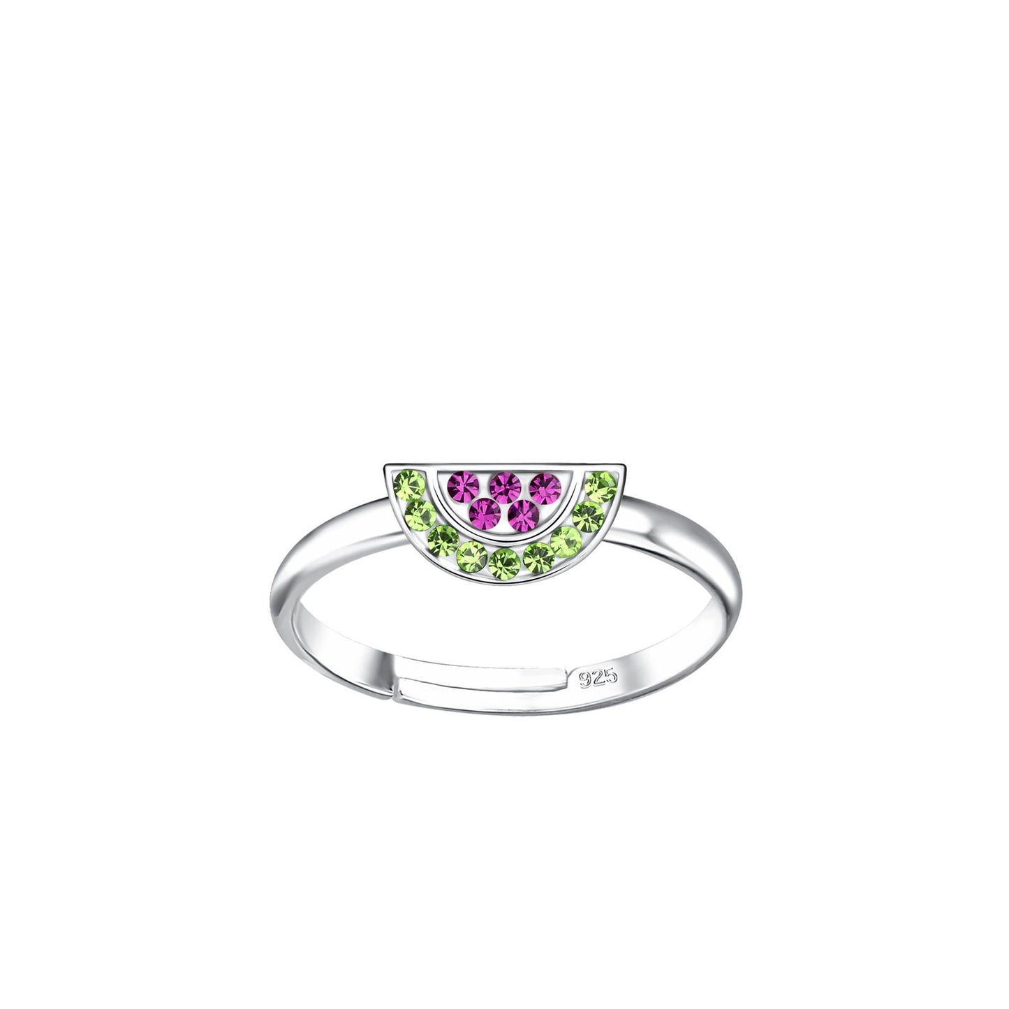 Kinder Ring Wassermelonen aus 925 Silber
