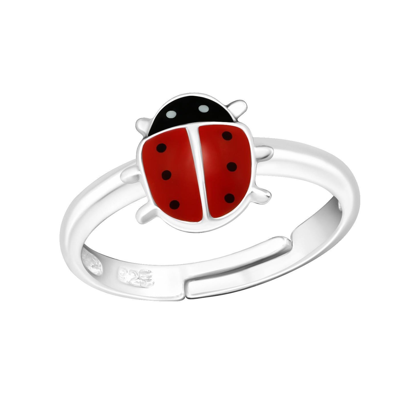 Kinder Ring Marienkäfer Größe 2,5 aus 925 Silber