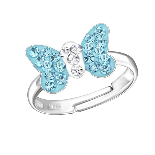 Mädchen Ring Schmetterling Größe 2,5 aus 925 Silber
