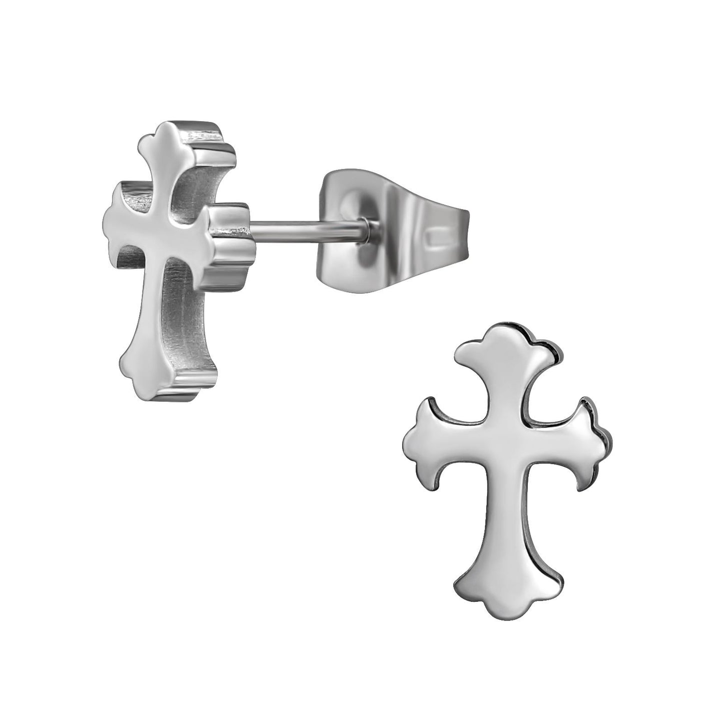 Kinder Ohrringe Kreuz aus Chirurgenstahl